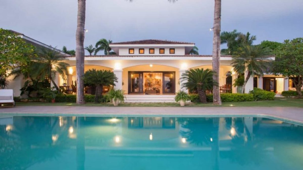 Oceanfront villa.